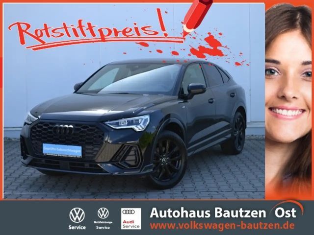 Audi Q3 Sportback 35 TFSI S line OPTIK-SCHWARZ/LED/NAVI+V 2022 Benzine