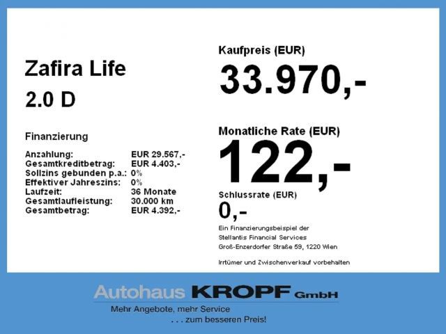 Opel Zafira Life