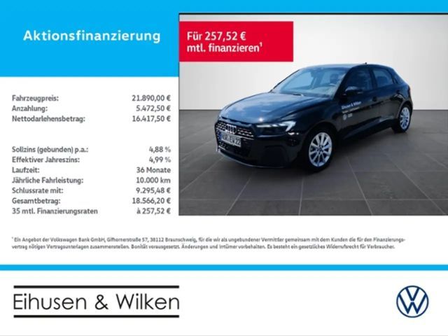 Audi A1 Sportback 25 TFSI 70(95) kW(PS) Schaltgetriebe 2022 Benzine