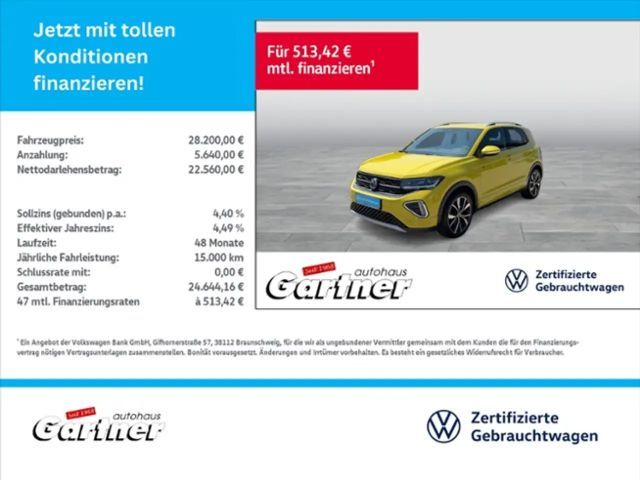 Volkswagen T-Cross R-LINE 1.0 TSI DSG NAVI IQ LIGHT BEATS AUDIO DAB+ 2024 Benzine