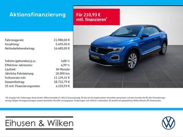 Volkswagen T-Roc Cabriolet 1.0+TSI+STYLE+LED+AHK+SHZ+ACC+ 2021 Benzine