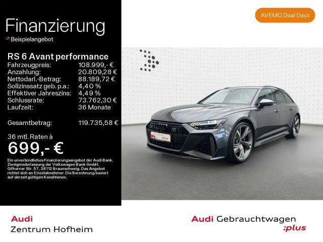 Audi RS6 *280 km/h*B&O*HUD*Laser*Vi 2024 Benzine