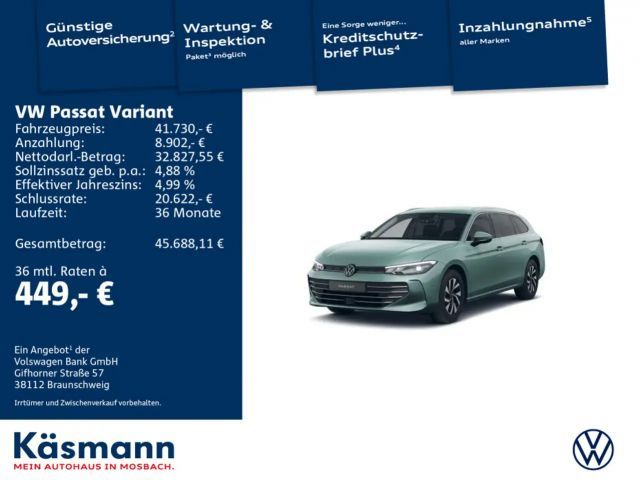Volkswagen Passat Variant Business 1.5eTSI HUD 360° NAV ACC 2025 Benzine