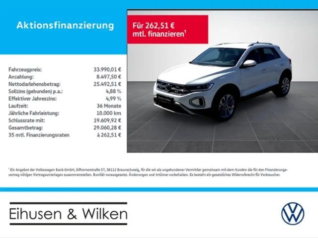 Volkswagen T-Roc 1.0+TSI+STYLE+LED PLUS+MFL+LANE+ 2025 Benzine