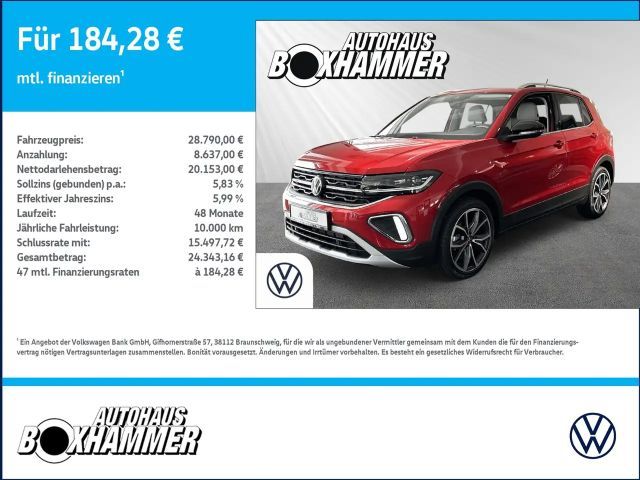 Volkswagen T-Cross 1.0 TSI DSG Style  IQ.DRIVE+AHK+NAVI 2024 Benzine