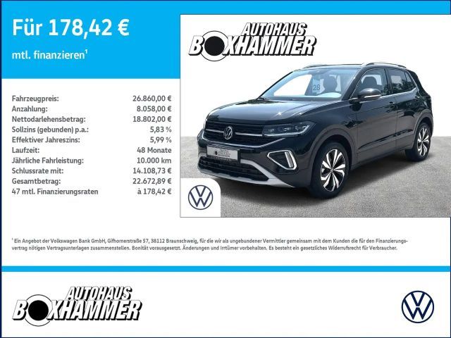 Volkswagen T-Cross 1.0 TSI DSG Style RFK+SIDE.ASSIST+APP.CONNECT 2024 Benzine
