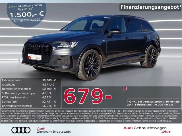 Audi Q7 50 TDI qu 3x S line MATRIX Pano STHZG AHK 22" 2021 Diesel