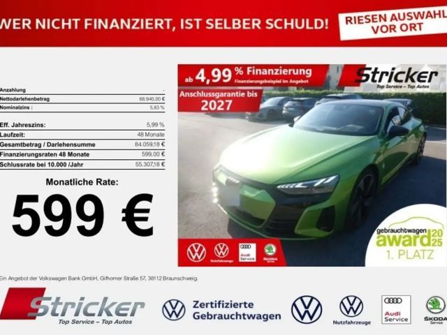 Audi e-tron GT quattro 599,-ohne Anzahlung Pano B&O Allradlenkun 2024 Elektrisch