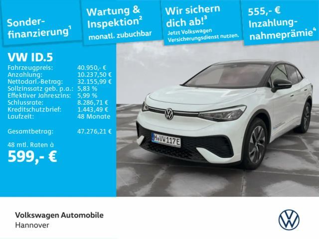 Volkswagen ID.5 Pro GOAL AHK Keyless Rückfahrkamera 2025 Elektrisch