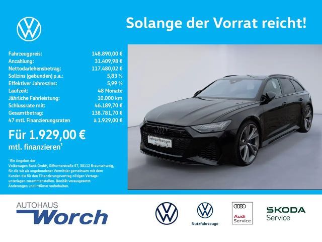 Audi RS6 Avant performance SCHALENSITZE+AHK+KERAMIK+ 2025 Benzine