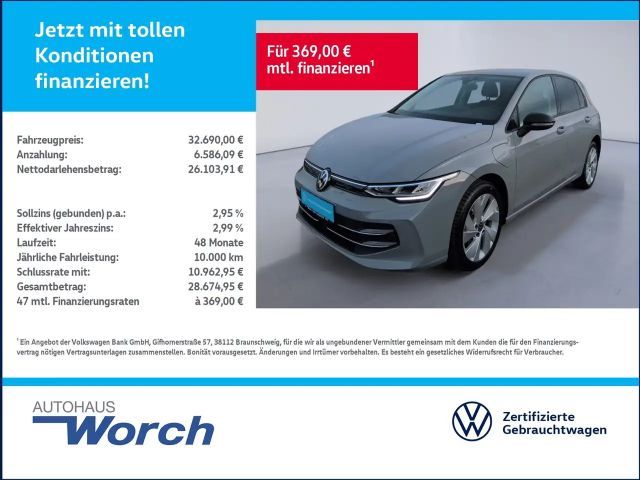 Volkswagen Golf VIII 1.5 TSI DSG eHybrid Goal KAMERA+APP+LED 2025 Hybride / Benzine
