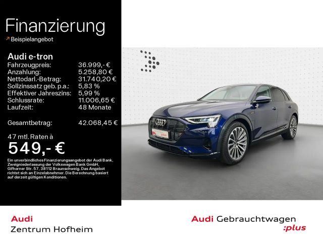 Audi e-tron 55 qu advanced 300 kW*Air*HUD*Matrix*Virt 2022 Elektrisch