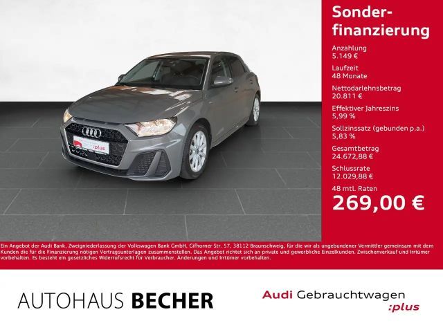 Audi A1 Sprtb. S line 30 TFSI 6-Gang /CarPlay/Sitzhz 2025 Benzine