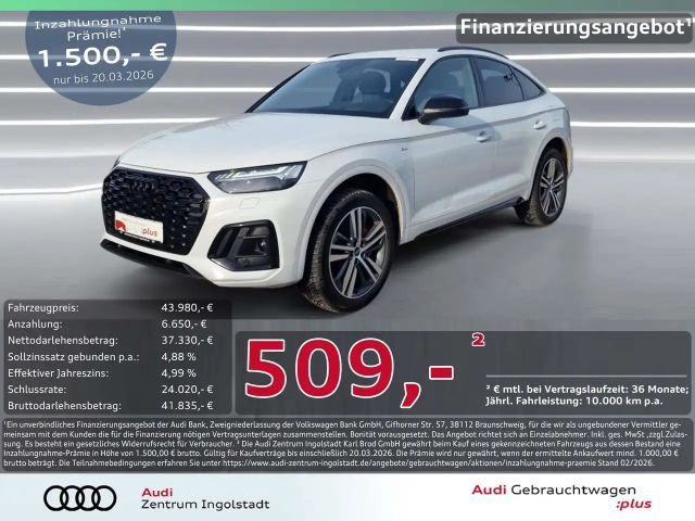 Audi Q5 Sportback 55 TFSI e qu 2x S line MATRIX 20" 2022 Hybride / Benzine