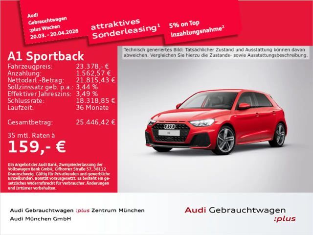 Audi A1 30 TFSI S line Virtual/LED/Navi+/PD 2025 Benzine