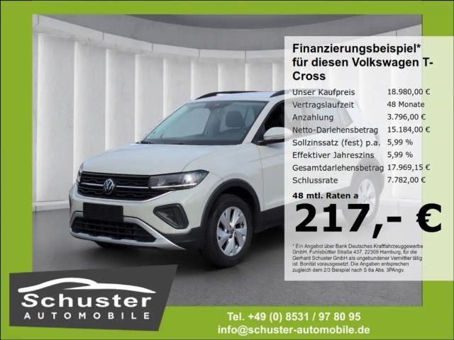 Volkswagen T-Cross Life 1.0TSI*ACC LED digCockp SHZ VKZ-Erk 2024 Benzine