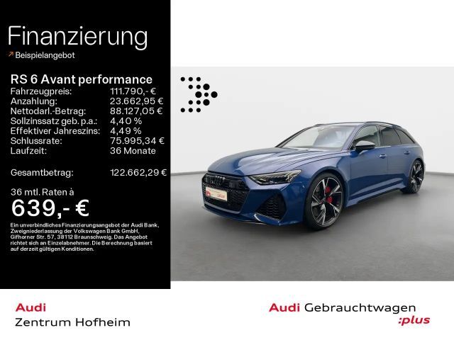 Audi RS6 *280 km/h*B&O*Standh*Laser 2025 Benzine