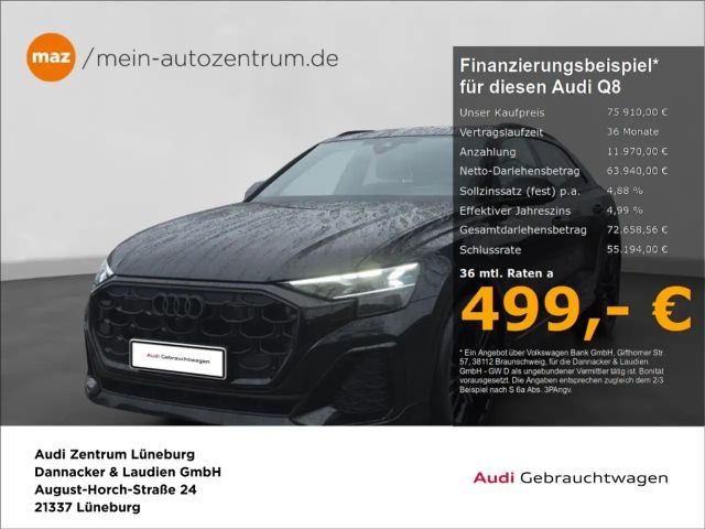 Audi Q8 50 3.0 TDI quattro S-Line Alu Matrix-LED AHK Pano 2024 Diesel