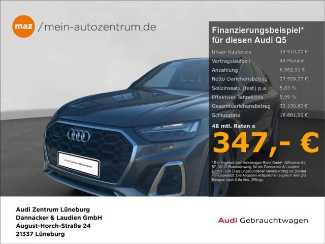 Audi Q5 55 2.0 TFSI e quattro S line Alu Matrix-LED Navi A 2021 Hybride / Benzine