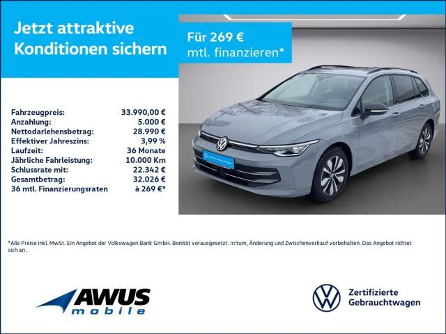 Volkswagen Golf VIII Variant 1.5eTSI DSG Goal AHK 2025 Benzine