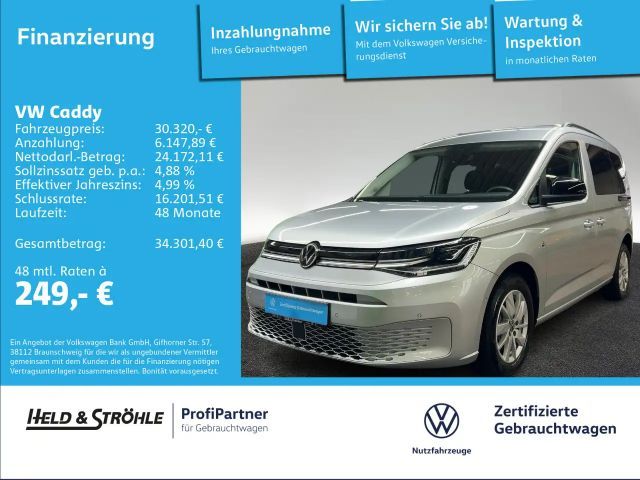 Volkswagen Caddy Life 1.5 TSI ACC AHK LED NAVI RFK 5J.GAR. 2025 Benzine