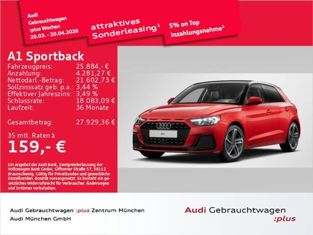Audi A1 30 TFSI S tronic advanced Navi+/LED 2025 Benzine