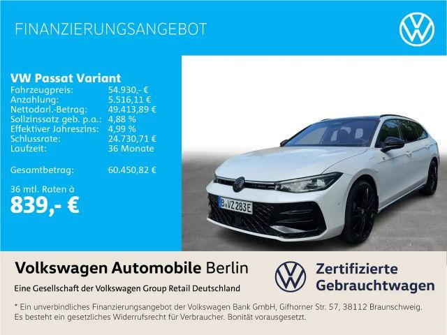 Volkswagen Passat Variant 1.5 eHybrid DSG R-Line Pano Navi 2024 Hybride / Benzine