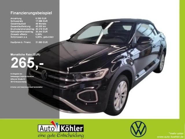 Volkswagen T-Roc Cabriolet Style TSI CarPlay/Black/Virt/ACC 2024 Benzine