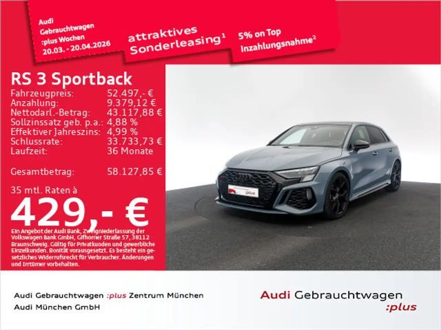 Audi RS3 RS3 Sportback S tronic Pano/Matrix/Sportabgas 2023 Benzine