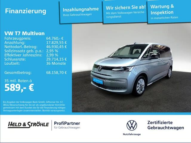 Volkswagen T7 Multivan 1.5 eHybrid 4M AHK PANO IQLED 7S NAV 2025 Hybride / Benzine