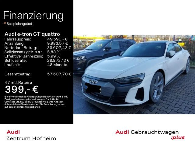 Audi e-tron GT e-tron GT qu*Air*HUD*Pano*LED*Virtual*Navi+*Spor 2022 Elektrisch
