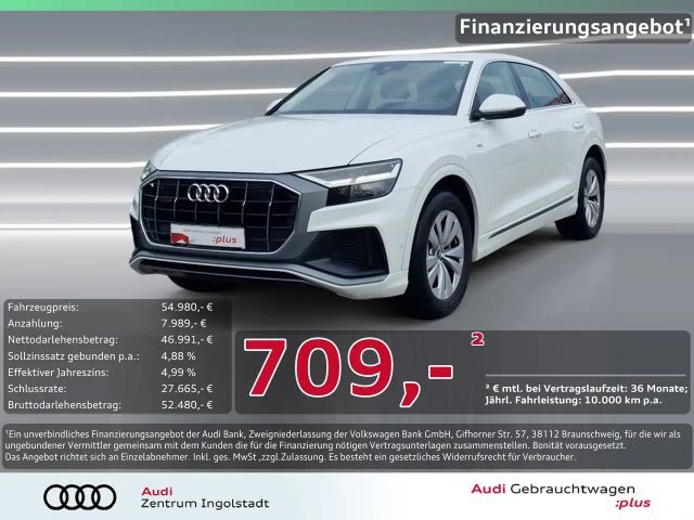 Audi Q8 55 TFSI e qu S line AHK Luftfahrw. Leder Kam. 2021 Hybride / Benzine
