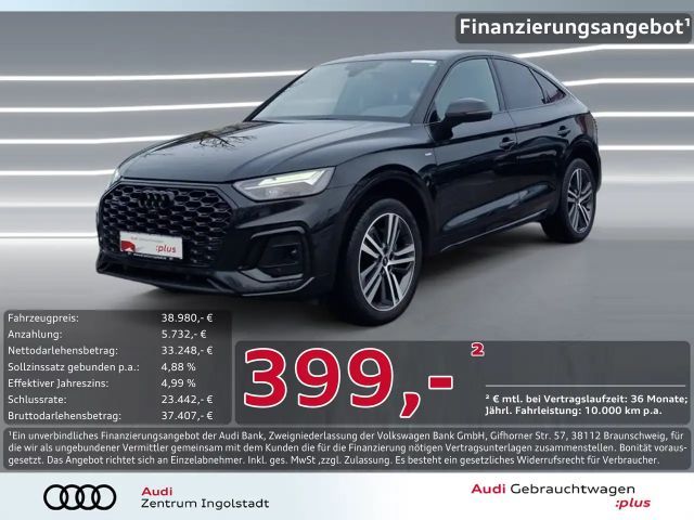 Audi Q5 Sportback 40 TDI qu S line NAVI AHK 20" Kam. 2022 Diesel