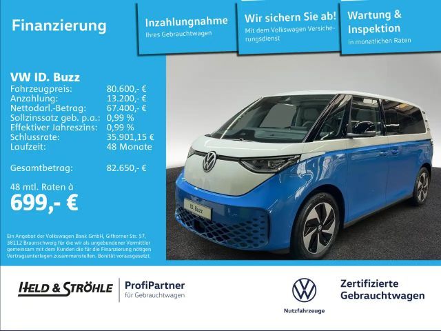 Volkswagen ID. Buzz ID.Buzz Pro Energy ACC AHK NAVI RFK WÄPU 5J.GAR. 2026 Elektrisch
