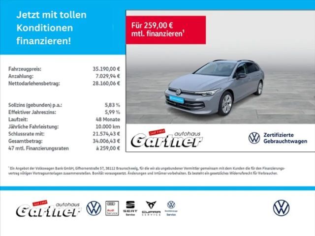 Volkswagen Golf Variant VIII Variant GOAL 1.5 eTSI OPF DSG AHK REAR VIEW 2025 Benzine