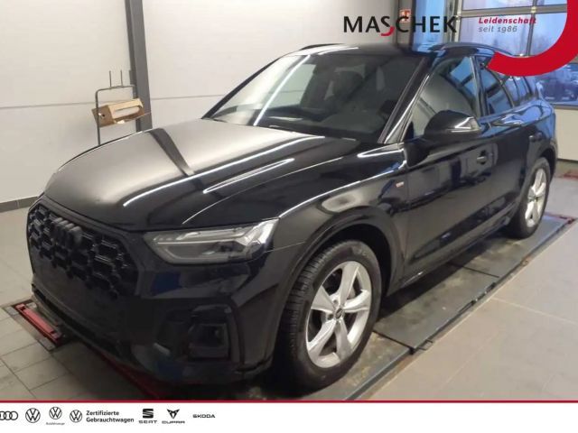 Audi Q5 55 TFSI e S line Matrix Pano AHK 2x S line ACC Nav 2022 Hybride / Benzine