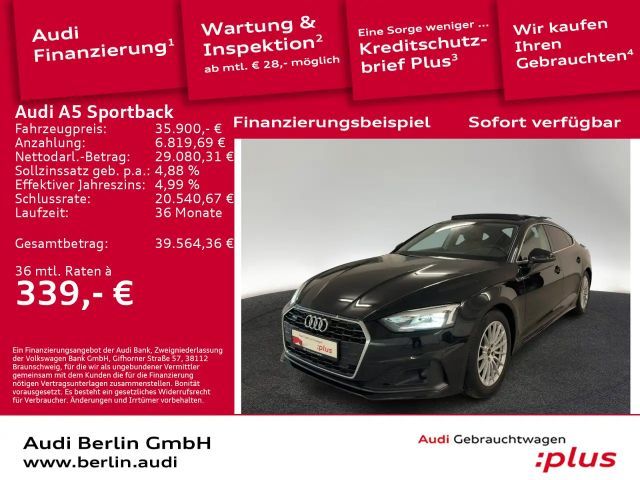 Audi A5 40 TDI qu S tr. LED AHK HUD PANO 2023 Diesel