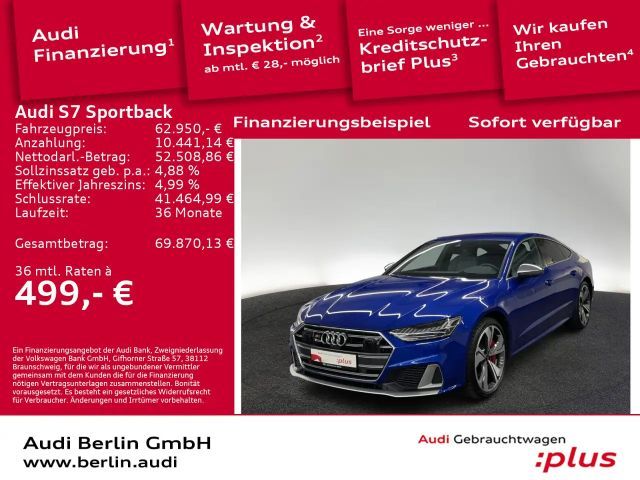 Audi S7 tiptr. STDHZG HUD NACHTS MATRIX 360 2022 Diesel