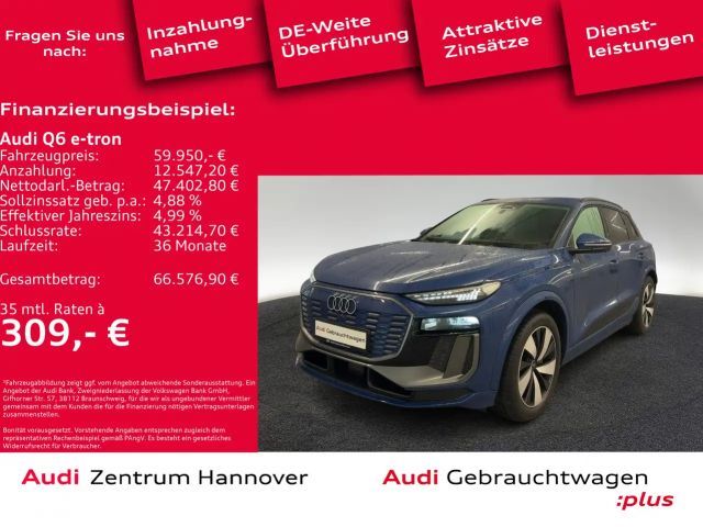 Audi Q6 e-tron S line quattro Standklima Navi virtual 2024 Elektrisch