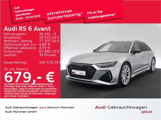 Audi RS6 RS6 Avant Dynamik/Pano/StdHzg/B&O/Laser 2022 Benzine