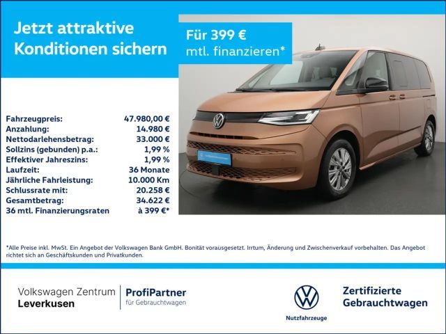 Volkswagen T7 Multivan NAVI VIRT SHZ CARPLAY MATRIX AHK 2025 Diesel