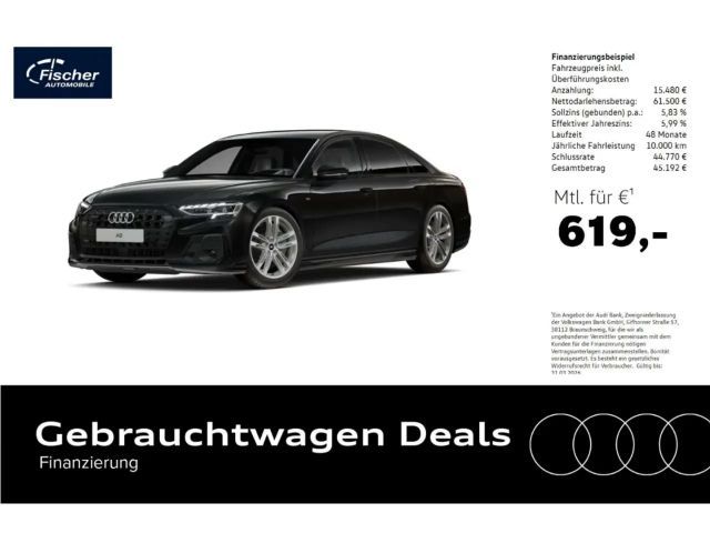 Audi A8 60 TFSI e quattro S line 20''/360/Matrix/HUD 2024 Hybride / Benzine