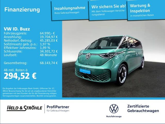 Volkswagen ID. Buzz ID.Buzz Pro KR AHK IQ-LED NAV 360°KAM HuD WÄPU H 2025 Elektrisch