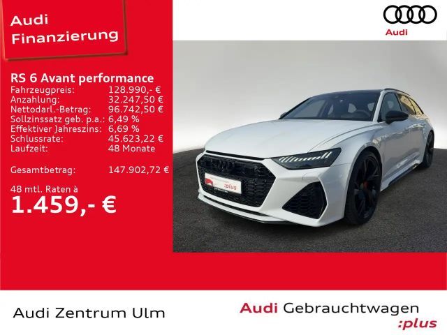 Audi RS6 RS6 Avant performance AHK PANO N-SICHT STHZ TV 2025 Benzine