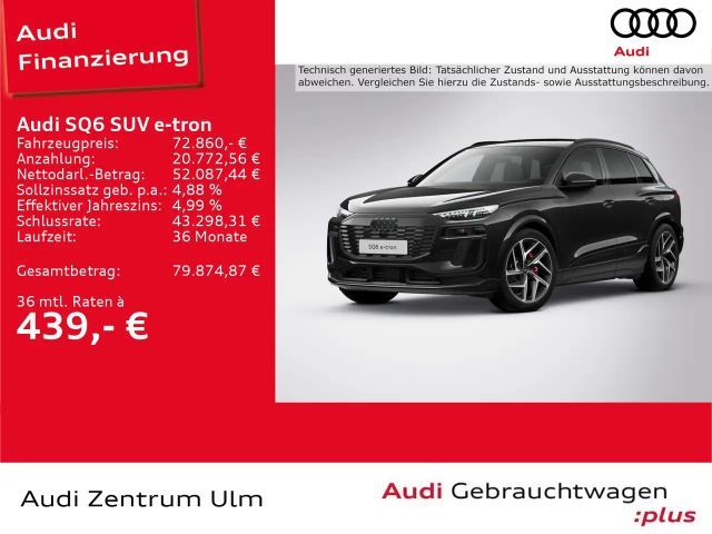 Audi SQ6 e-tron SQ6 e-tron PANO AHK B&O HuD NAV LUFT NAV+ LEDER 2024 Elektrisch