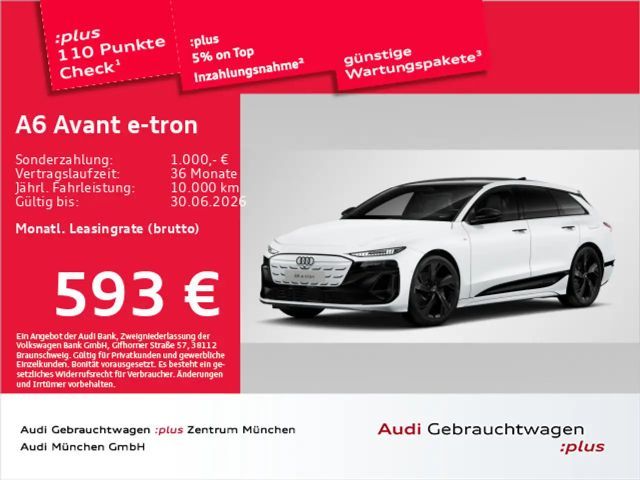 Audi A6 e-tron S line Pano/AHK/Luftfed/B&O 2025 Elektrisch