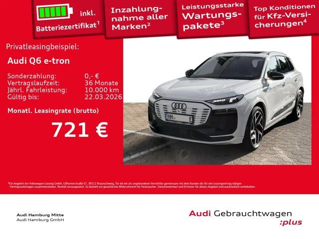 Audi Q6 e-tron performance 225kW S line Pano LED Plus 2025 Elektrisch