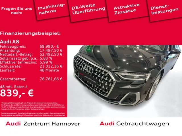 Audi A8 50 3.0 TDI quattro virtual HuD AHK Pano 2023 Diesel