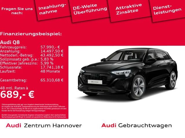Audi Q8 e-tron Q8 S line e-tron 55 quattro virtual LED 2024 Elektrisch