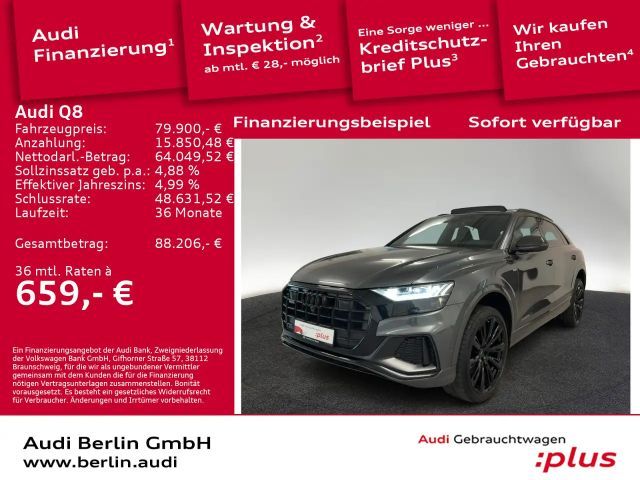 Audi Q8 50 TDI qu.tiptr. STDHZG MATRIX 360°K PANO 2023 Diesel